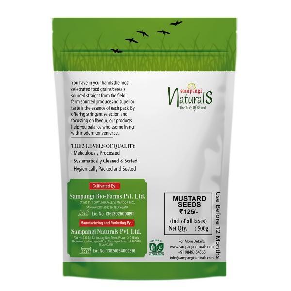 mustard seeds b organic sampangi naturals 500gm