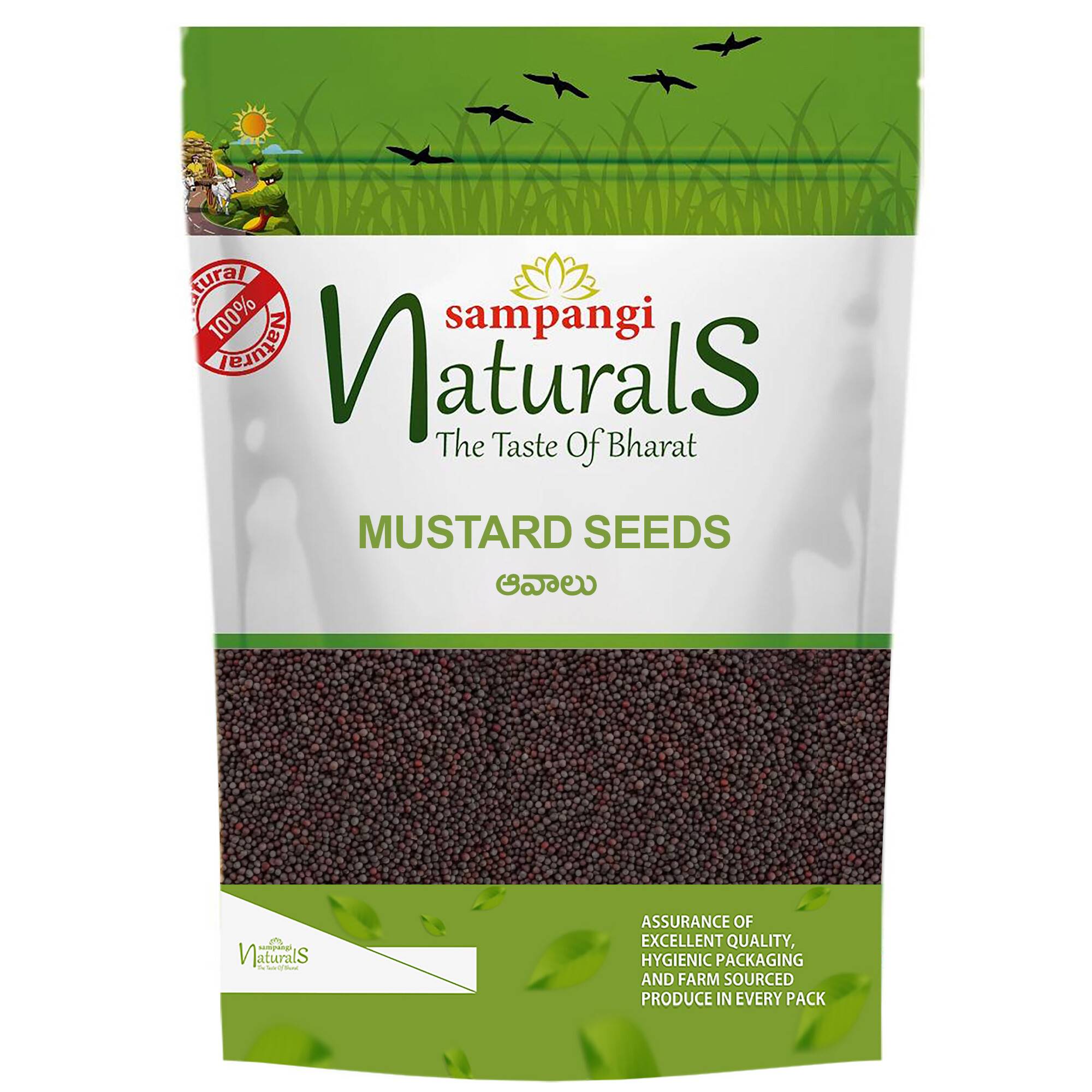 mustard seeds organic sampangi naturals 500gm