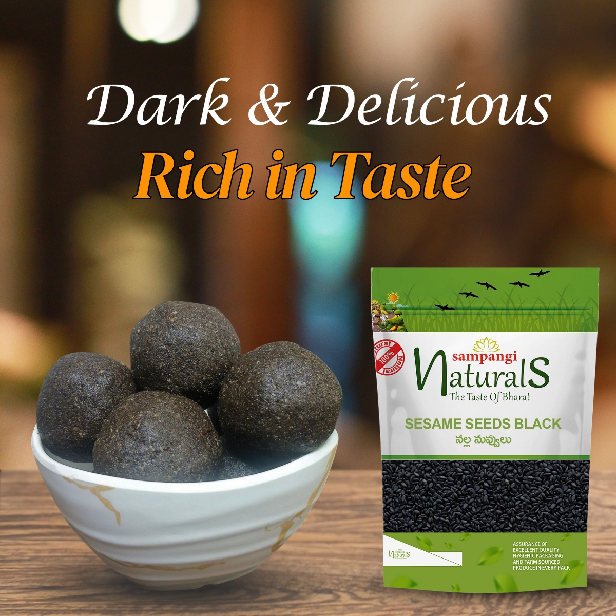 rich in taste made with sampangi naturals seasem seeds