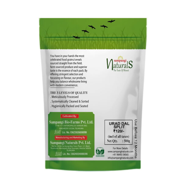 sampangi naturals moong dal urad dal split