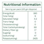 Sampangi Naturals turmeric powder Nutritional Information