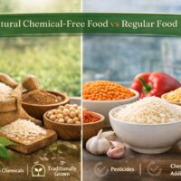 Natural Chemical-Free Food vs Regular Food