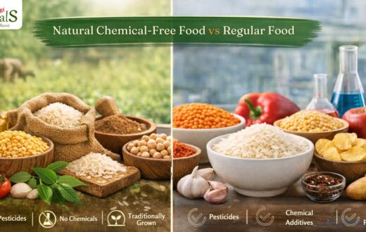Natural Chemical-Free Food vs Regular Food